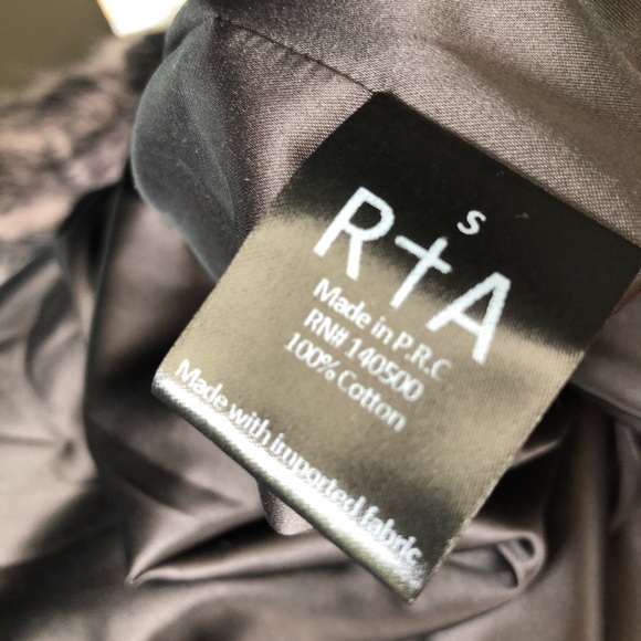 RtA Nikki Black Oversized Plaid Jacket Small - Picture 3 of 4